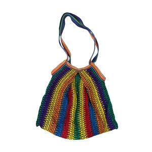 Multicolor Crochet Tote Bag